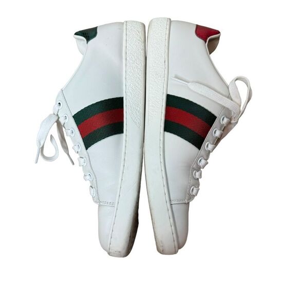 Gucci Women’s Ace Embroidered Arrow White Sneakers Size 37.5 - Picture 8 of 9